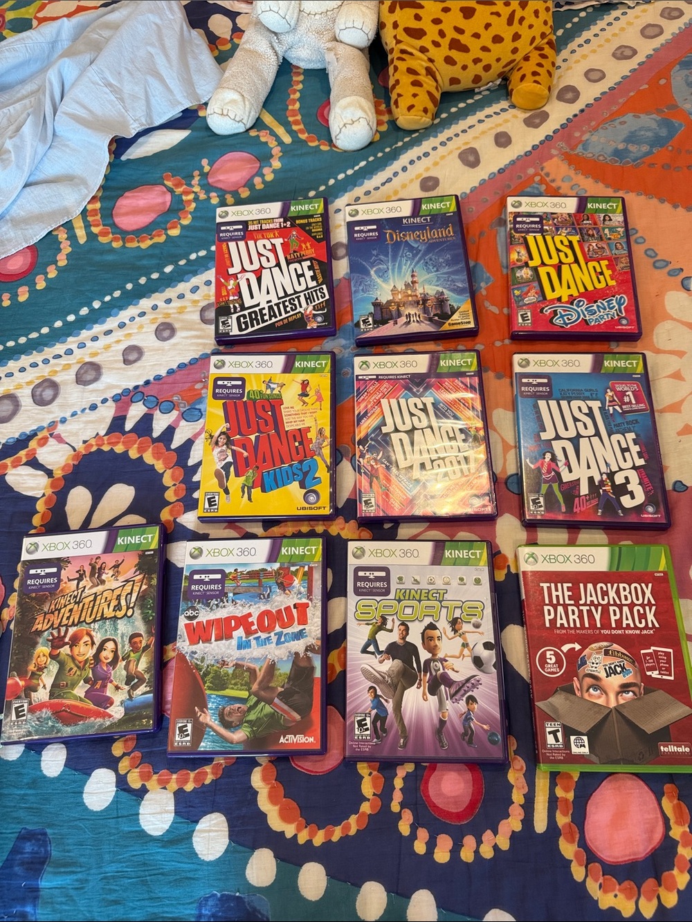 Xbox 360 Kinect Game Bundle - Just Dance & Party Favorites (Assorted Colors)